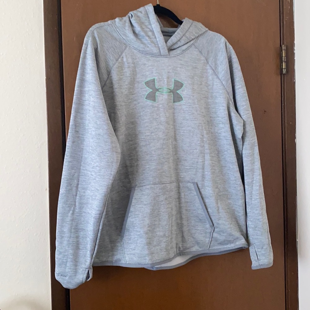 Grey under armor hoodie